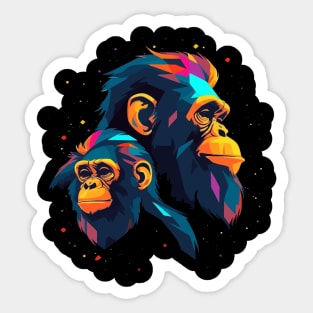 Monkey Fathers Day Sticker